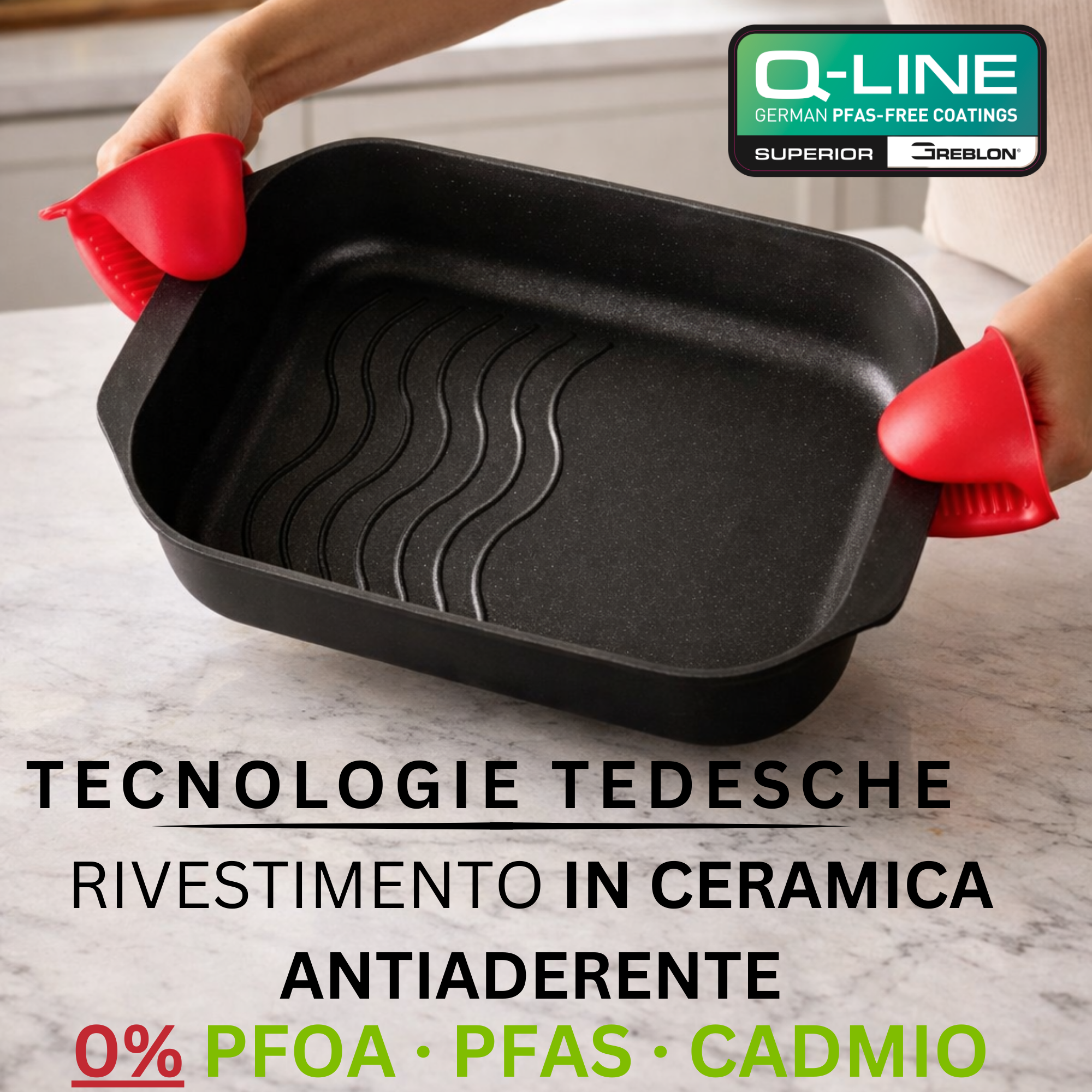 Set teglie antiaderenti. I plus del 100% Made in Italy- Primecook Set teglie antiaderenti. I plus del 100% Made in Italy- Primecook