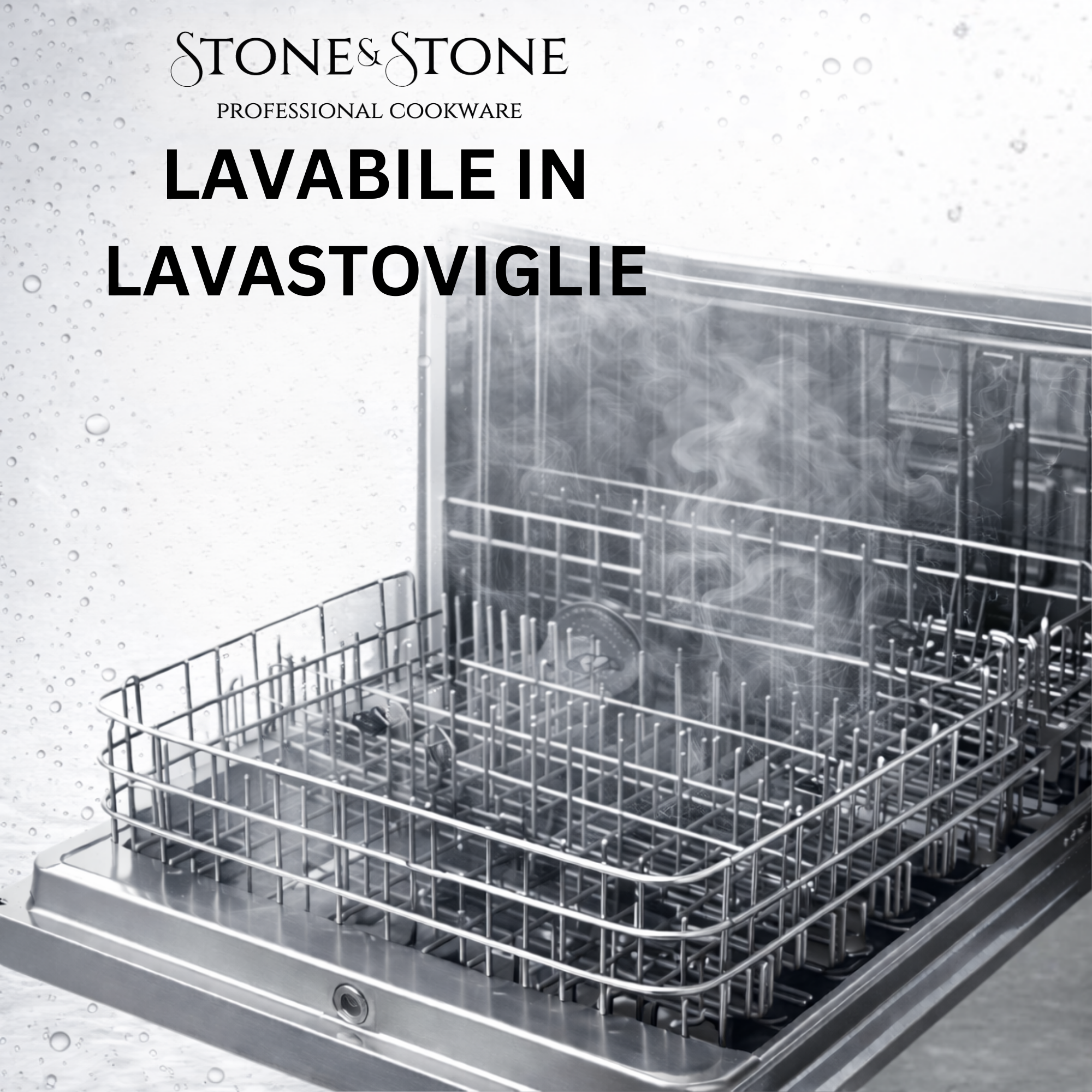 Stone&Stone Teglia Forno Rettangolare 34x8cm in alluminio | Super Antiaderente Tedesco | Pirofila Lasagnera Rostiera | Priva di PTFE - PFOA - PFAS | Induzione Gas Forno | Coperchio 2 Presine, Spatola
