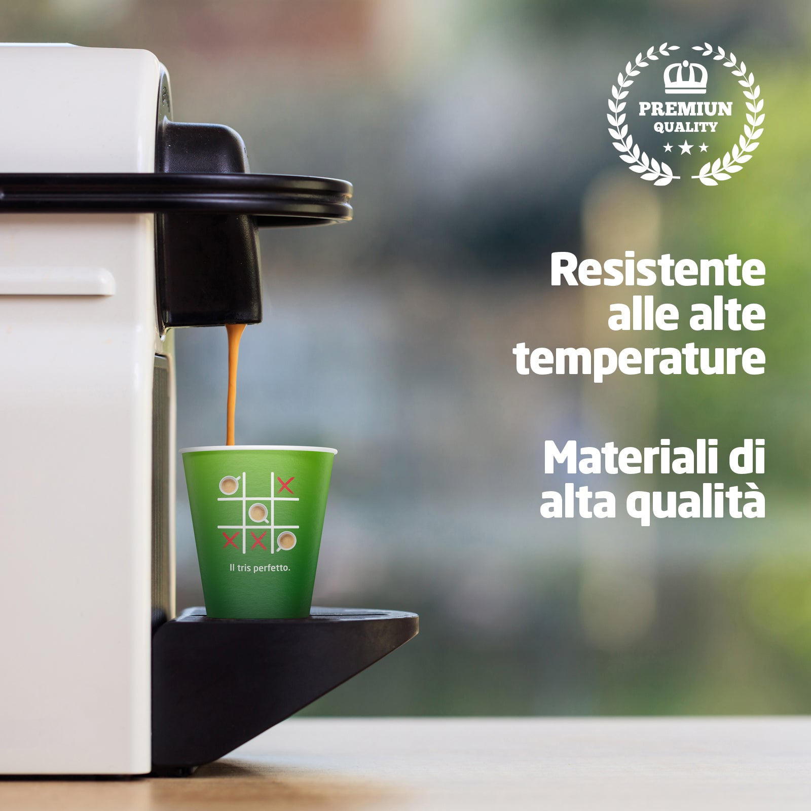 BICCHIERINI DA CAFFÈ ECO in carta 75ML. Ecologici, Biodegradabili, con Palette incluse.