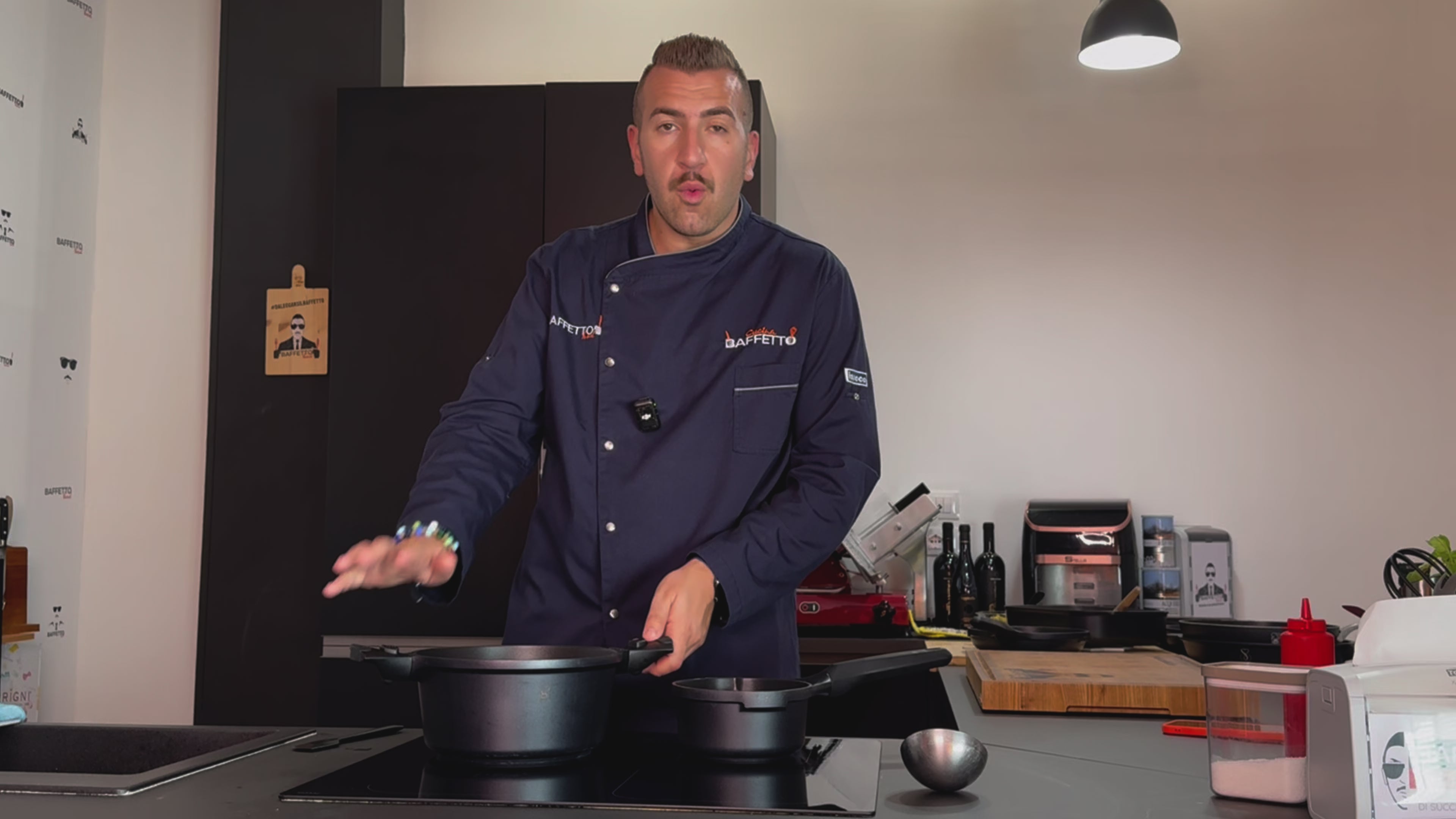 PENTOLA 28 CM induzione in pietra SUPER antiaderente pentola casseruola cuoci pasta con fondo in acciaio + coperchio