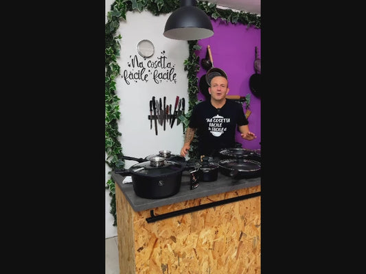 DOPPIA GRIGLIA Bistecchiera-Piastra PROFESSIONALE in Pietra Estremamente Antiaderente