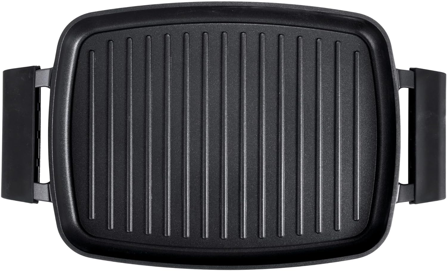 Stone&Stone Piastra Grill Induzione Rettangolare, Bistecchiera BBQ Professionale Super Antiaderente, Rivestimento Tedesco Greblon, Fondo Acciaio Pieno, Forno e Gas, Senza PFAS, PTFE e PFOA + pinza